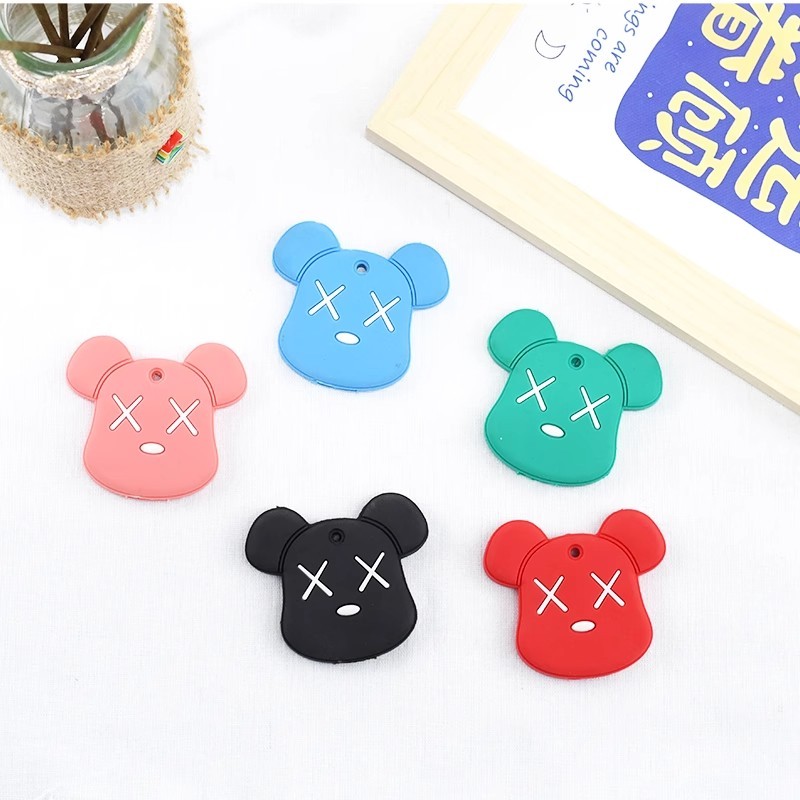 Security Chain Door - เคสกุญแจ พวงกุญแจ ปลอกซิลิโคนป้องกันการโจรกรรมสำหรับประตูบ้าน ลายการ์ตูนน่ารักสไตล์เน็ตไอดอล สร้างสรรค์ สำหรับผู้หญิง