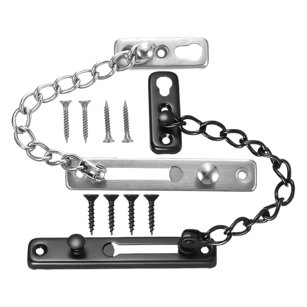 2 ชิ้น โซ่ล็อคประตูสแตนเลส กลอ - Security Chain Door บทวิจารณ์และราคา