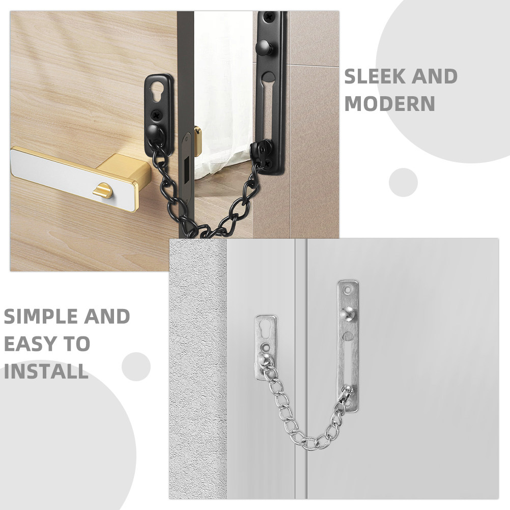 2 ชิ้น โซ่ล็อคประตูสแตนเลส กลอ - Security Chain Door บทวิจารณ์และราคา