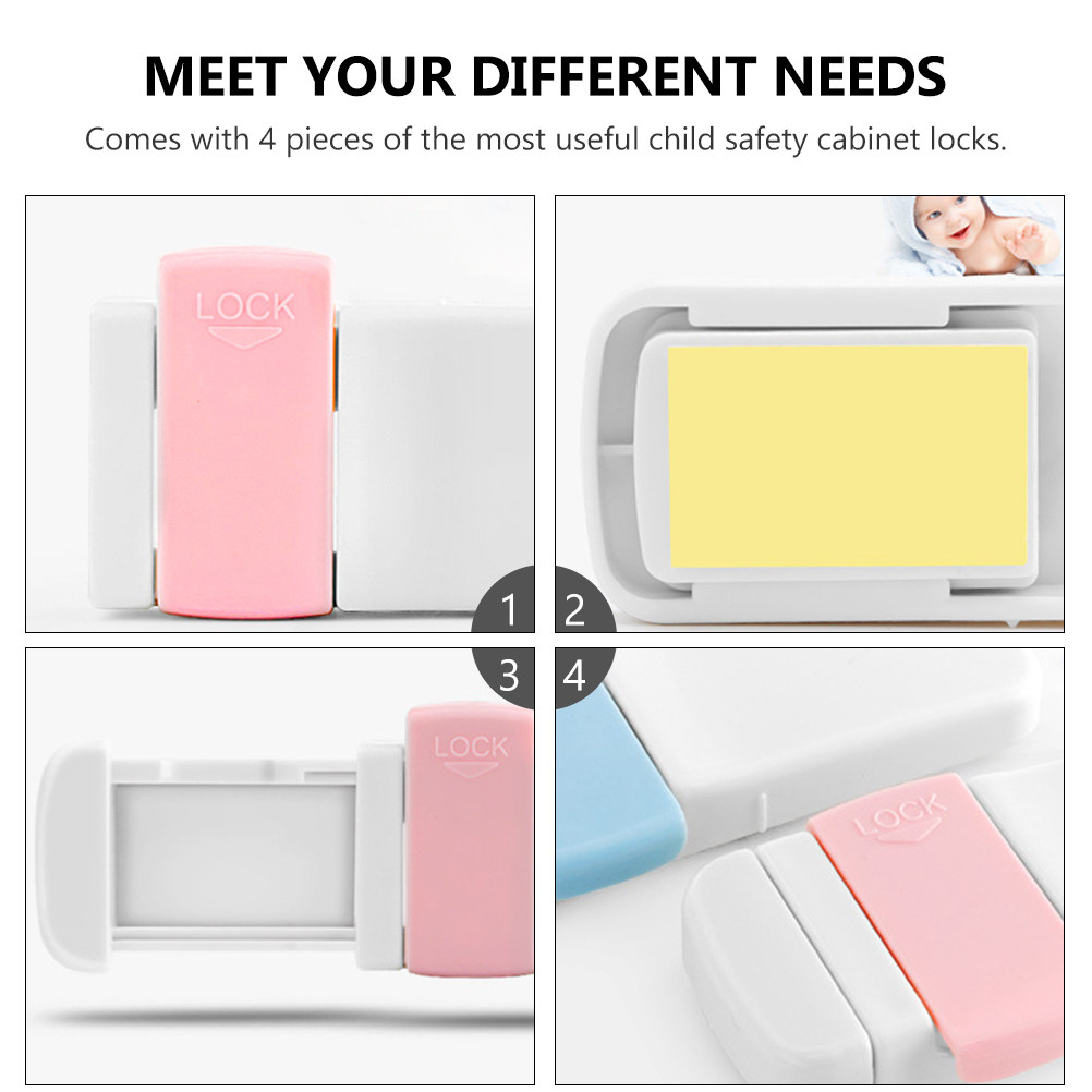 ชุดล็อคตู้สำหรับเด็ก 4 ชิ้น ล็ - Medicine Cabinet Lock บทวิจารณ์และราคา