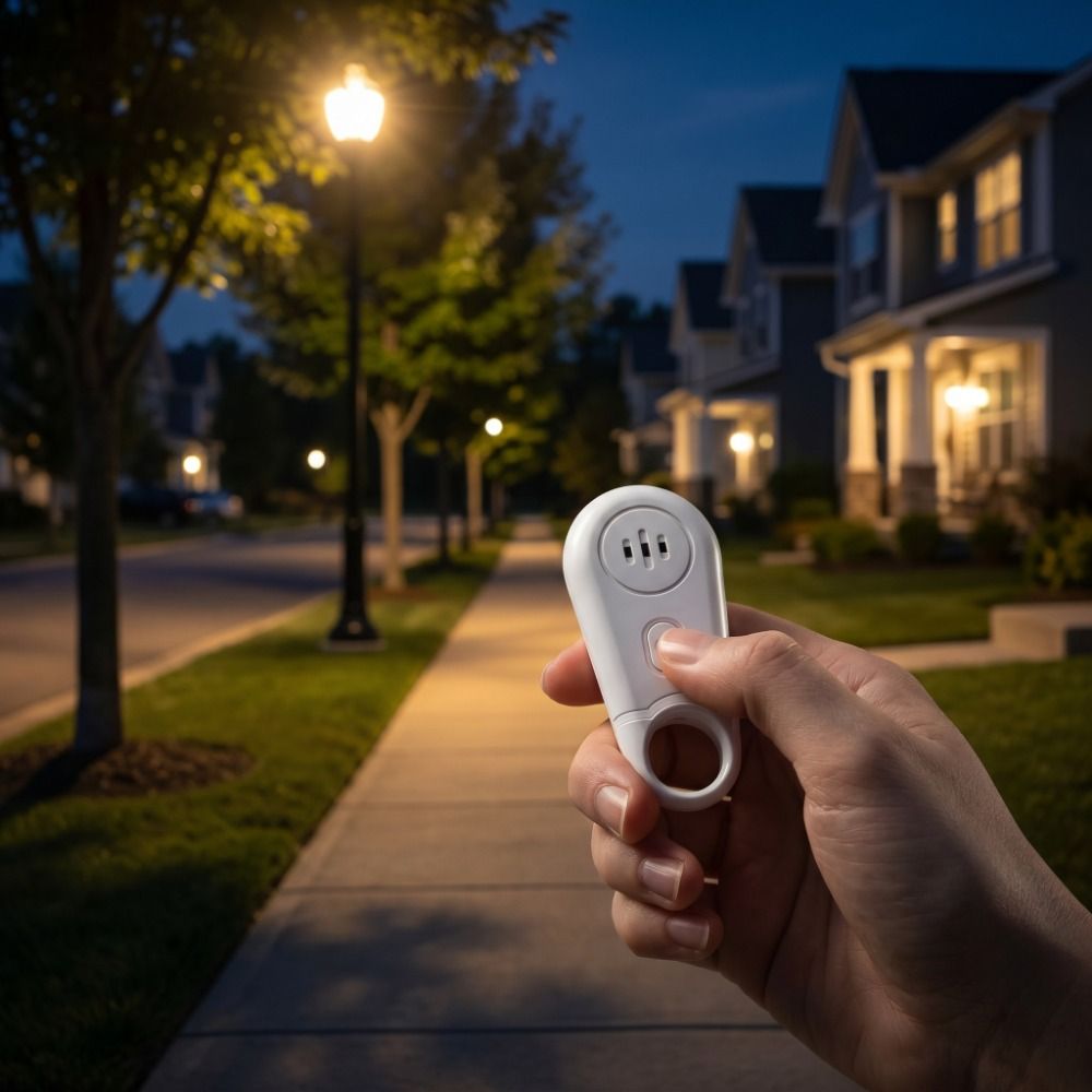 อุปกรณ์เตือนภัยส่วนบุคคลแบบพกพ - Personal Alarm Keychain บทวิจารณ์และราคา