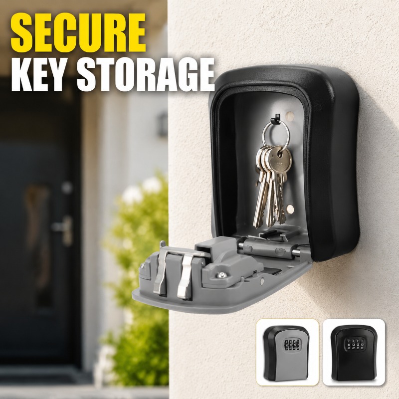 กล่องเก็บกุญแจติดผนังพร้อมรหัส - Lockbox Key Secure บทวิจารณ์และราคา